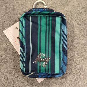 Lug Drizzle Mini Zip Storage Pouch - Love Stripes Multi - NWT